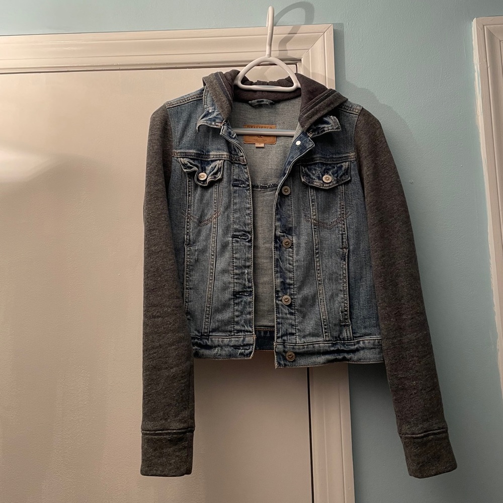 Denim Hoodie Jacket Hollister